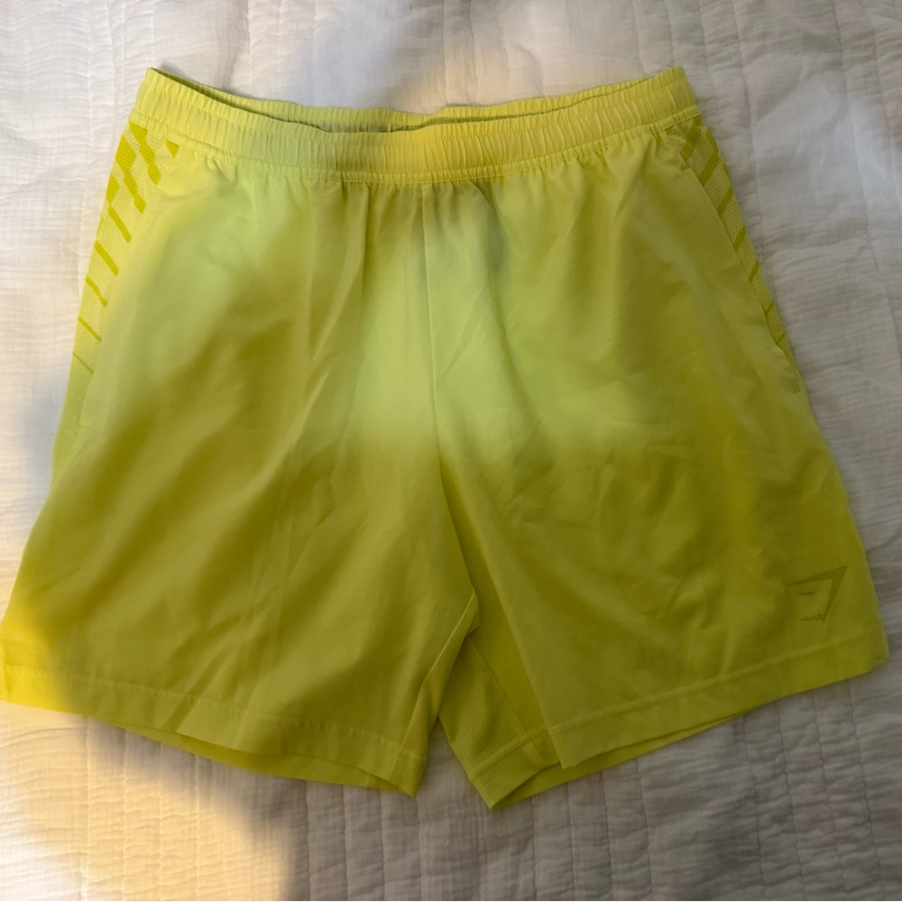 Gymshark Yellow Athletic Shorts